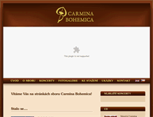 Tablet Screenshot of carminabohemica.cz